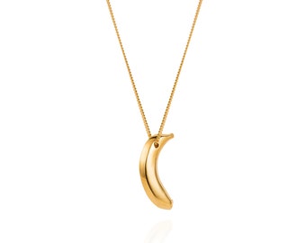 Collana banana - oro vermeil