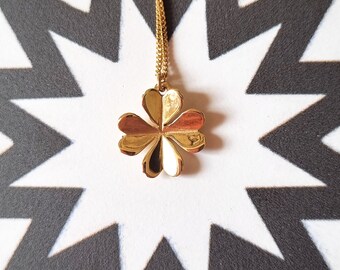 Colar Trevo da Sorte – Ouro/Prata - colar de trevo, colar amuleto da sorte, presente de casamento irlandês para ela, presentes de boa sorte, presente de novo emprego