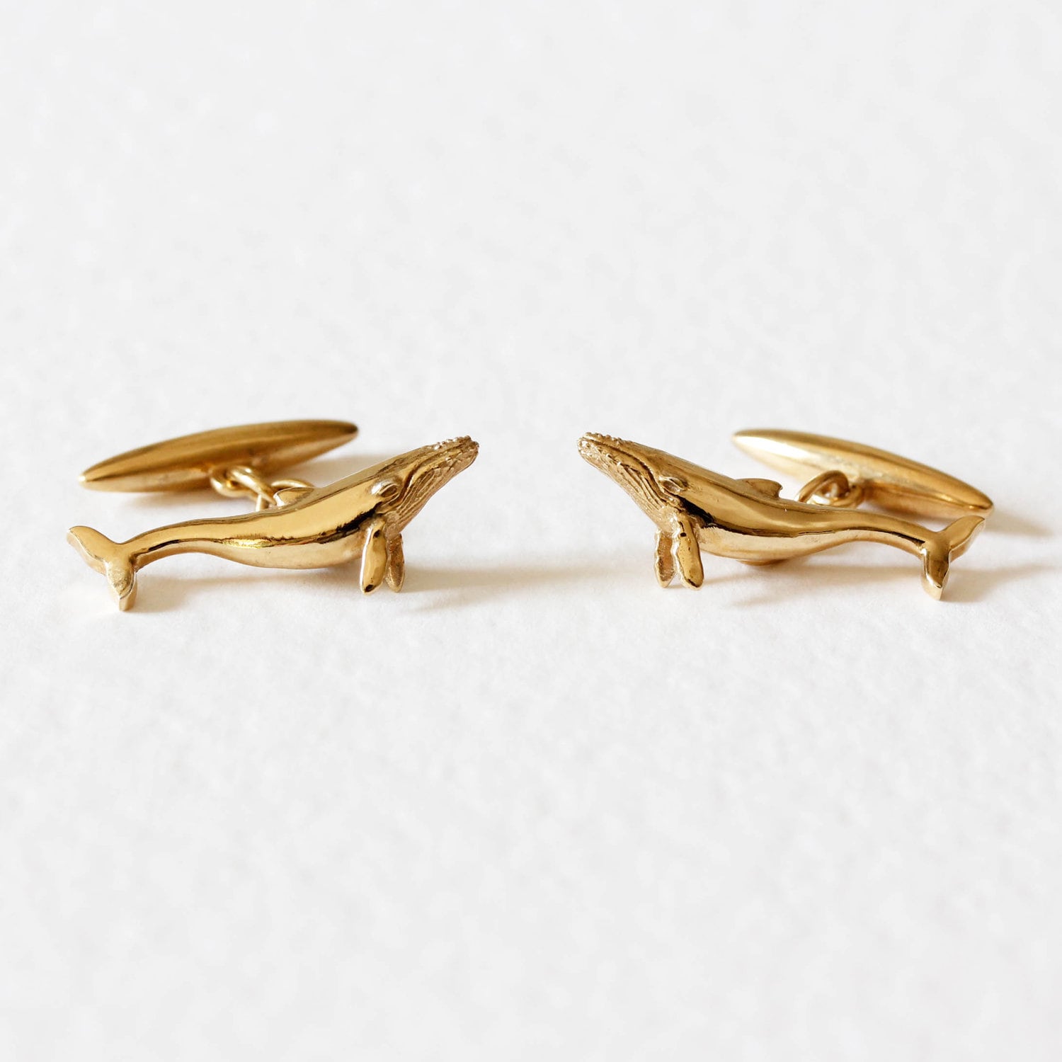 Blue Whale Cufflinks - Silver/Gold, gold cufflinks, silver cufflinks, groom cufflinks, best man cufflinks, dad cufflinks, husband cufflinks