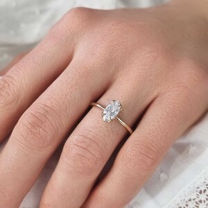 Cinderella Marquise Diamond Ring Marquise Engagement Ring, Marquise Ring, Lab Grown Diamond Ring, Elegant Ring, Proposal Ring image 5