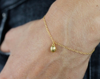 Marienkäfer Armband (Flügel geschlossen) - Gold/Silber/Rosegold