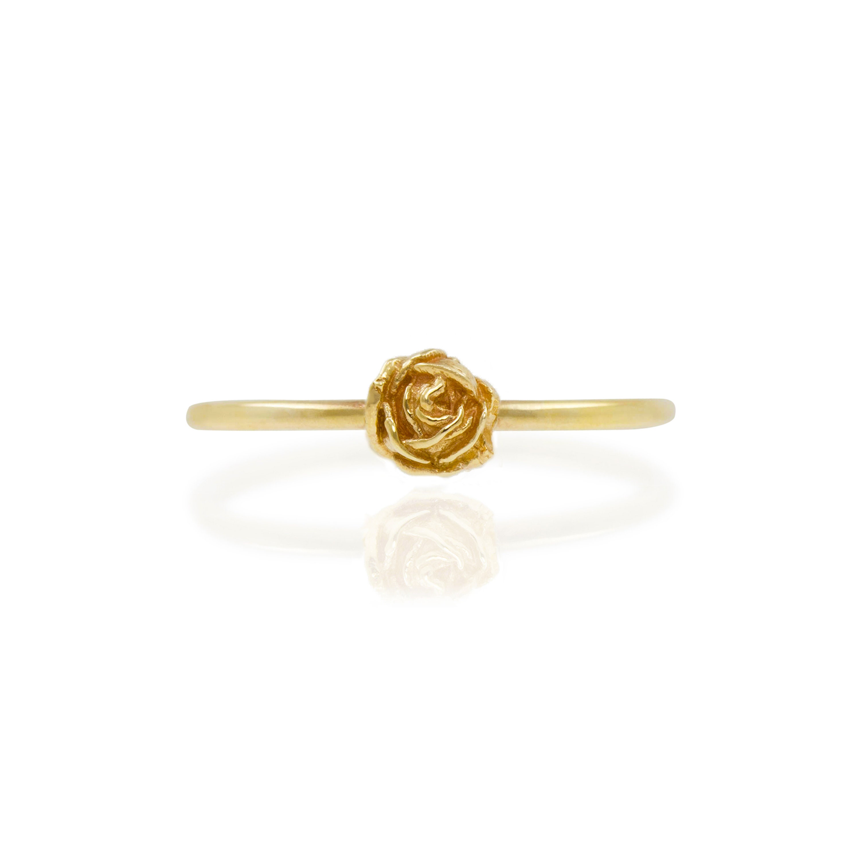 Rose Ring, Flower Ring, Stacking Ring, Flower Stacking Ring, Romantic ...