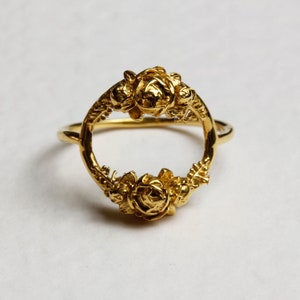 Rose Halo Ring Silver/Rose Gold/Gold image 1