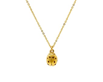 Ladybird Necklace (wings closed) – Gold/Silver/Rose Gold