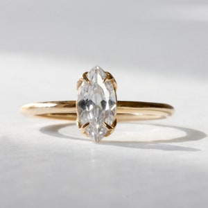 Cinderella Marquise Diamond Ring Marquise Engagement Ring, Marquise Ring, Lab Grown Diamond Ring, Elegant Ring, Proposal Ring image 1
