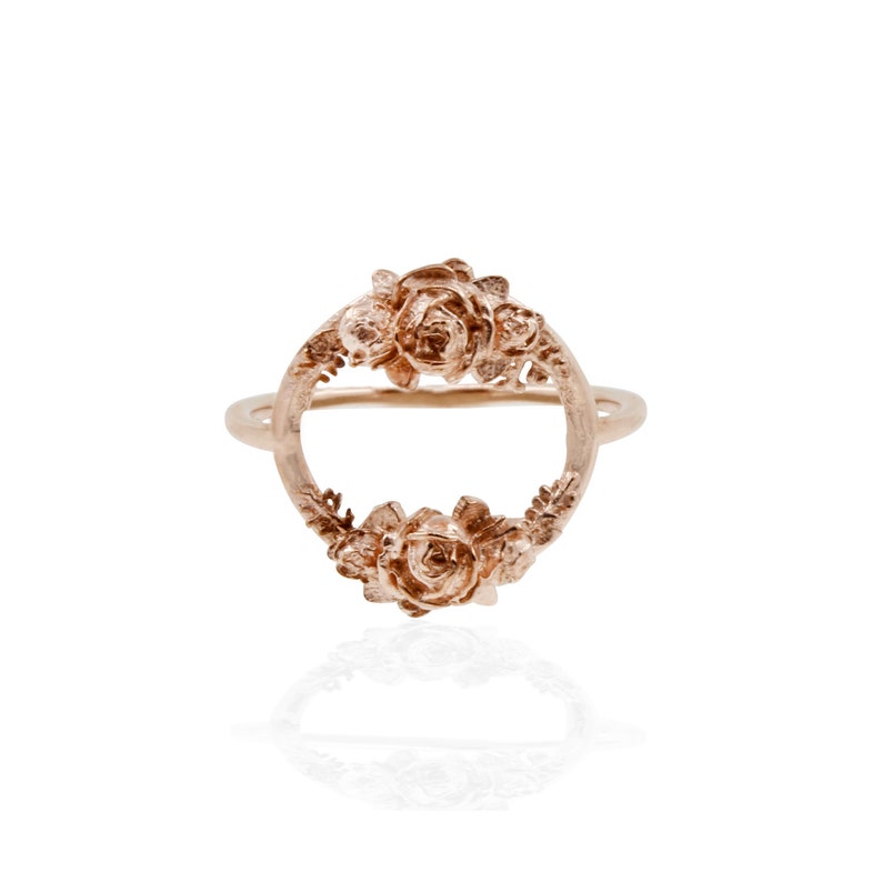 Rose Halo Ring Silver/Rose Gold/Gold image 4