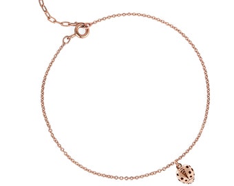 Ladybird Bracelet (wings open) Rose Gold/Silver/Gold