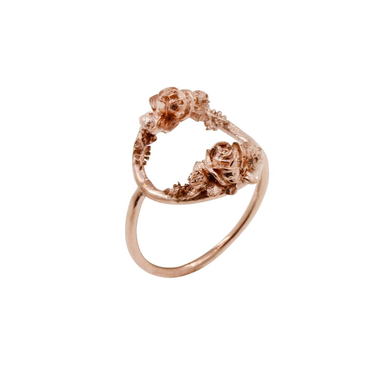 Rose Halo Ring Silver/Rose Gold/Gold image 8