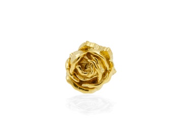 Rose Lapel Pin – Gold/Silver/Rose Gold, rose tie pin, flower lapel pin, flower tie pin, wedding tie pin, wedding lapel pin, valentines gift