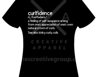 Curlfidence Definition T-shirt