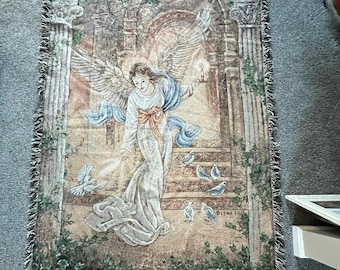 Angel of Light Tapestry Blanket, Lena Liu, 50 x 68