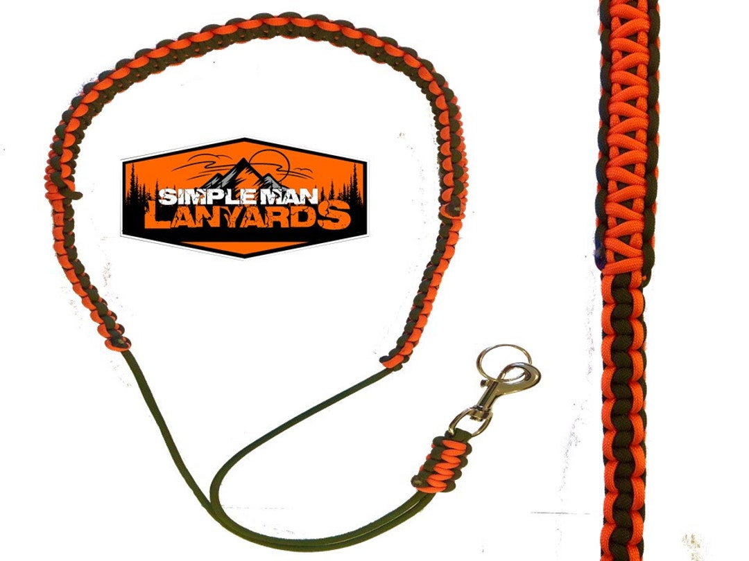 Rangefinder Paracord Neck Lanyard Olive and Orange Etsy
