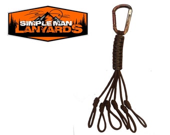 Paracord Small Game Tote Carrier Strap Brown & Copperhead