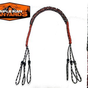 Paracord Game Tote Turkey Carrier Strap Orange and Urban Camo 