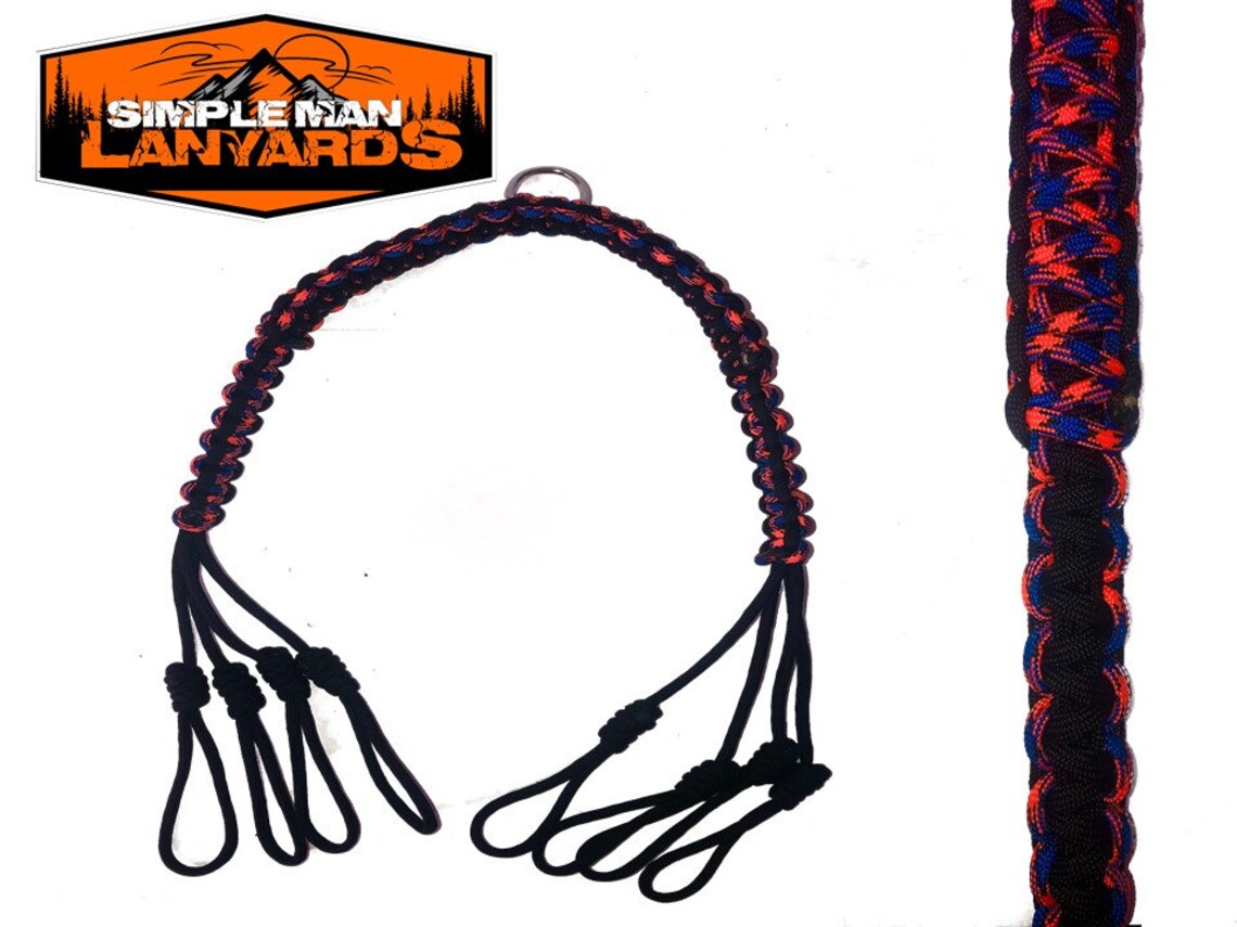 Paracord Small Game Tote Carrier Strap Black & Cortez Etsy