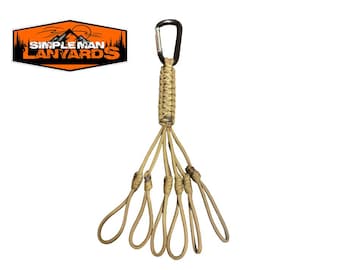 Paracord Small Game Tote Carrier Strap Coyote Brown & Rattler