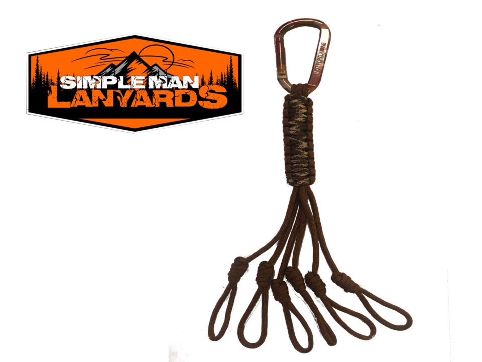 Paracord Small Game Tote Carrier Strap Brown & Bark Camo Etsy