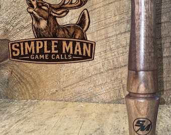 Simple Man Black Walnut  Wooden Deer Grunt