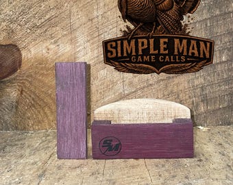 Purple Heart & Poplar Scratch box call