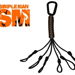 Paracord Small Game Tote Carrier Strap Hunters Green & Tan