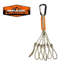 Paracord Small Game Tote Carrier Strap Orange & Rattler