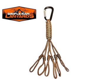 Paracord Small Game Tote Carrier Strap Brown & Copperhead