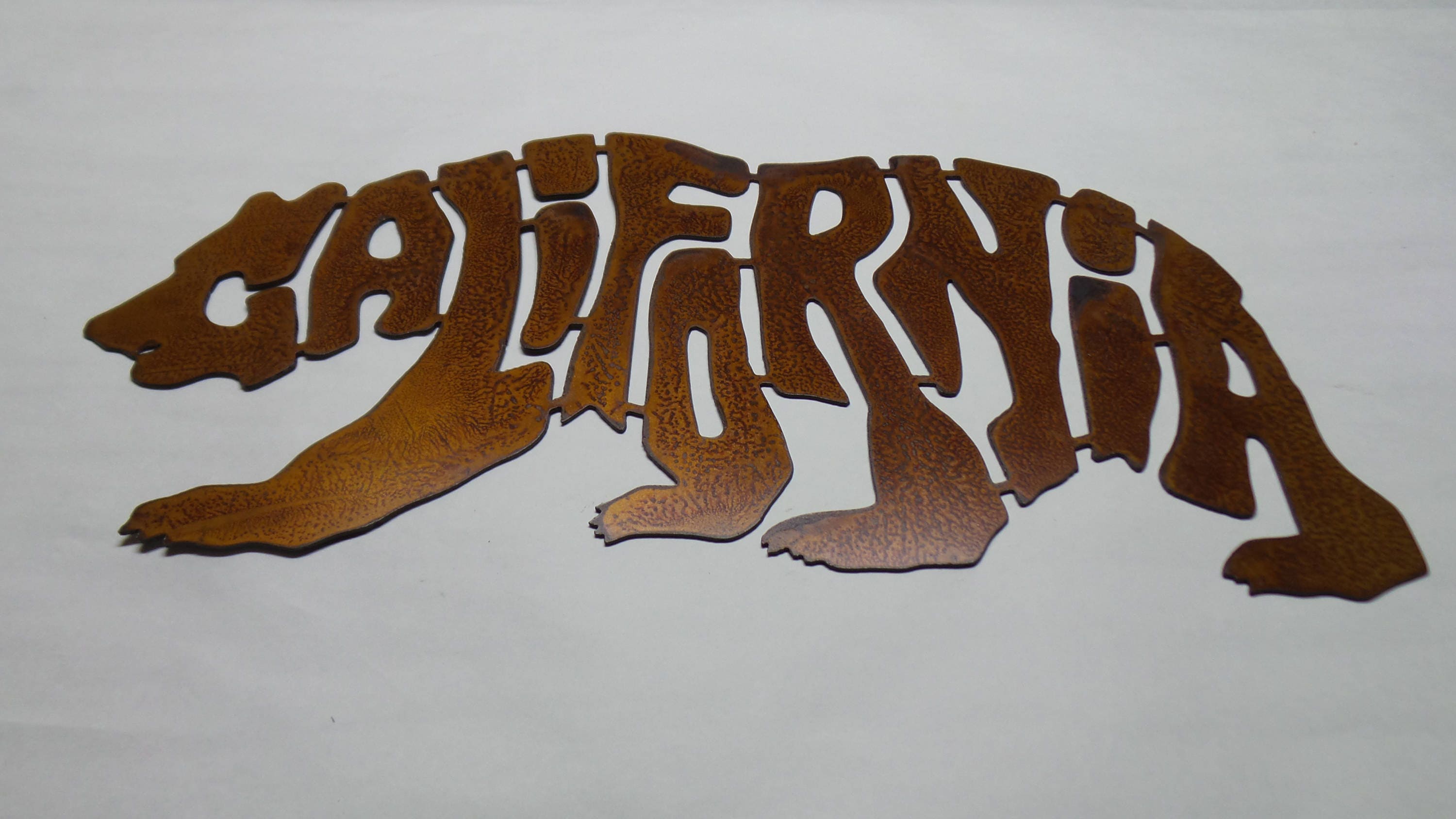 California Bear Wall Art Metal Sign C53 Etsy