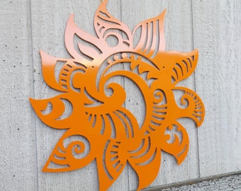 Metal Abstract - Wall Art - Wacky Sun - Abstract Sun - Garden Wall Outdoor Art 18" - 23" - S96