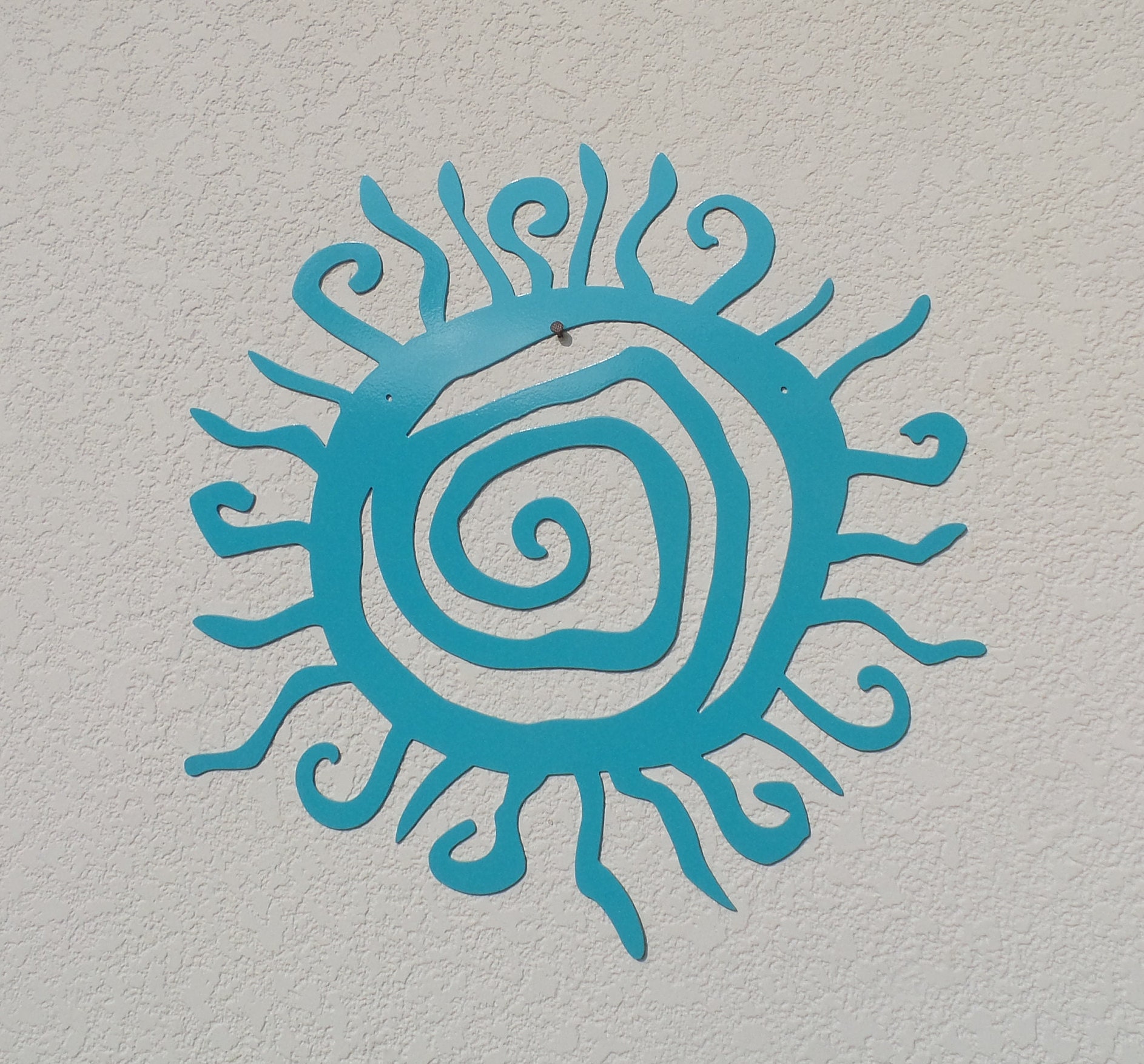 Sun Metal Wall Art Wacky Sun Spiral Sun Metal Sun Etsy UK