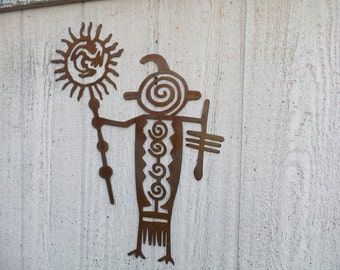 Southwestern Metal Art - Petroglyph - Metal Wall Art - Wall Art P198