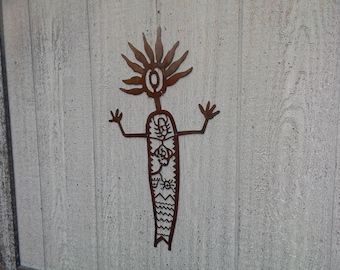 Southwestern Metal Art - Petroglyph - Metal Wall Art - Wall Art P190