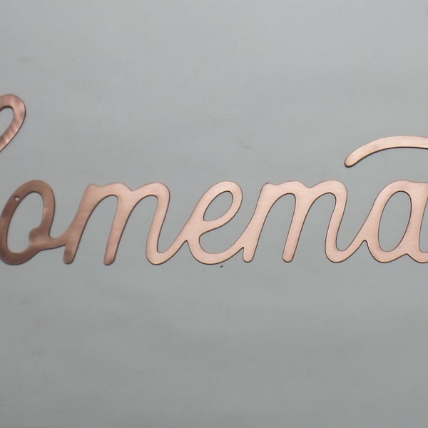 Homemade pure  solid copper Kitchen Sign - Copper Metal Art COH41