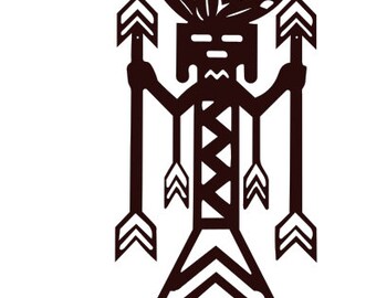 Southwestern Yei Metal Wall Art – Rusty Patina Finish