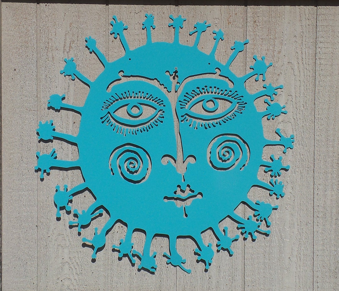 Metal Abstract Mid Century Atomic Wall Art Wacky Sun Garden Wall Outdoor Art 18 23 30 S61 Etsy