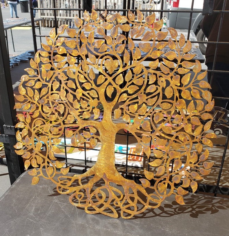 Tree of Life Metal Wall art Tree of Life metal Celtic Knot | Etsy