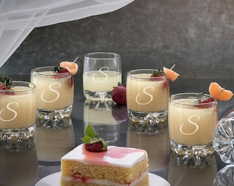 Personalized Starburst Cocktail Glasses, Set of 6, Custom Barware, On the Rocks, Tumbler Set