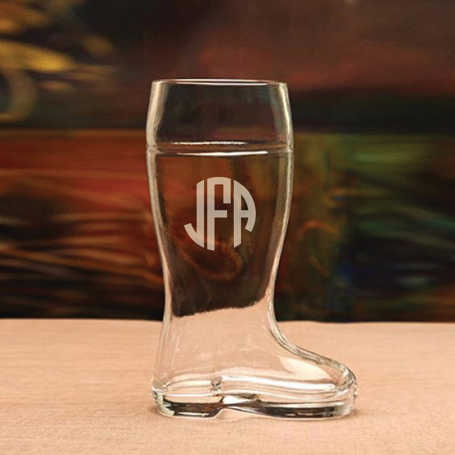 Personalized Beer Boot, Monogrammed Beer Boot