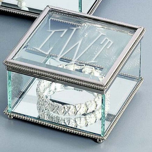 Personalized Jewelry Box Custom Engraved Glass Decorative Etsy