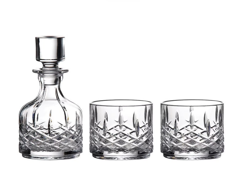 Waterford Markham Stacked Decanter and Tumblers 3pc Set