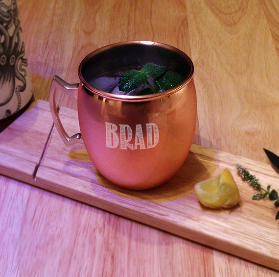 Personalized Copper Moscow Mule Mug, Copper Mug, Moscow Mule