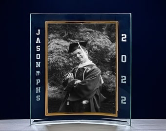 Marco de graduación personalizado de 8 x 10 con borde biselado