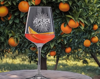 Aperol Spritz Wine Glass