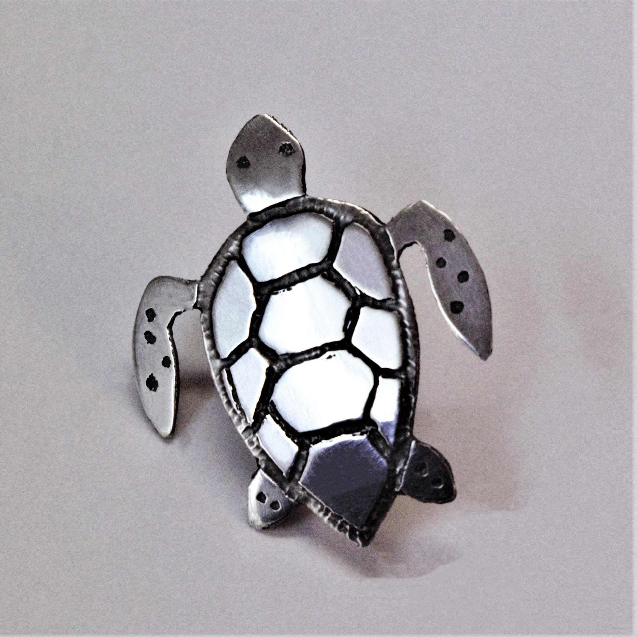 Turtle Pin Turtle Lapel Pin Silver Turtle Brooch Marine Etsy UK