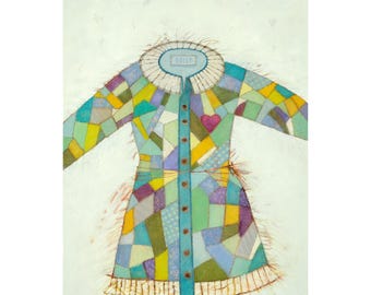 Dolly's Coat of Many Colors / "A Mama's Love" No. 002 / Fine Art Giclèe Print / 8"x10", 8"x12", 11"x14" and 12"x18" by Deana Fulton