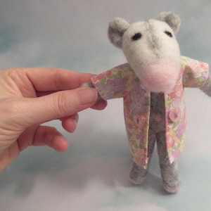 Possum Doll, Handmade Gift, Opossum with Coat