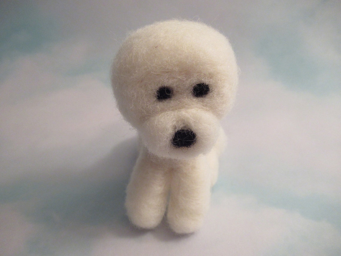 White Puppy Fluffy Dog Handmade Pet Etsy