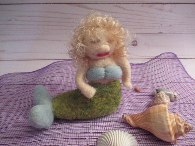 Mermaid Doll, Fantasy Figure, Little Mermaid, Made By Hand bild 4