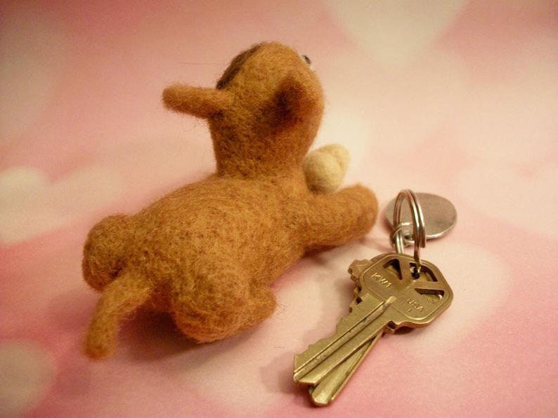 Felted Dog Little Brown Dog Handmade Gift Adopt Me