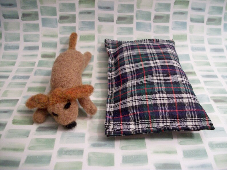 Handmade Gift Felted Dog Sleeping Dog Dog Bed