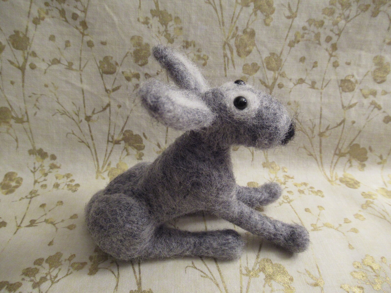 Gray Rabbit Felted Hare Handmade Bunny - Etsy